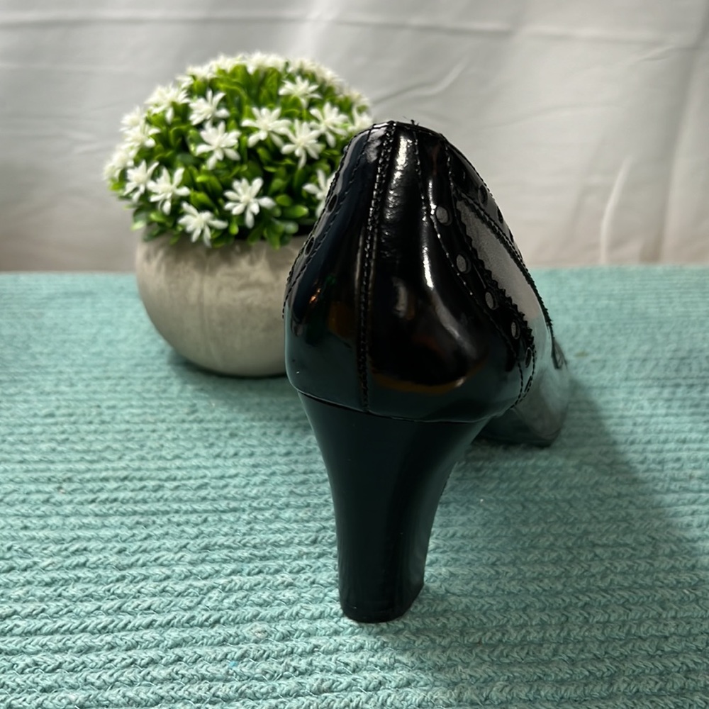 Ruby & Bloom Black & Gray Patent Leather Pumps, S… - image 7